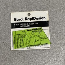 Berol RapiDesign Template R-928 Lettering Guide
