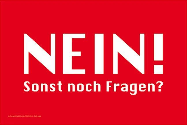 Microfasertuch 20x30cm - Nein! - Rannenberg & Friends | Laptoptuch