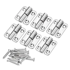6pcs Lift Off Hinge 1.5" 304 Stainless Steel Left Detachable Small Flag Hinges