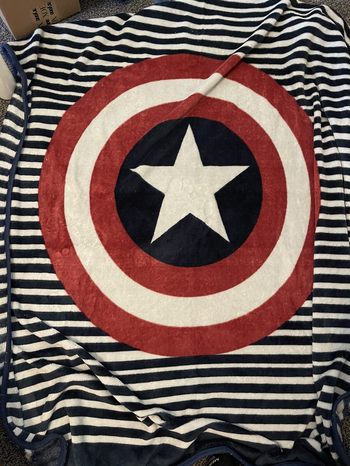 Captain America Fleece Throw And Woven Throw