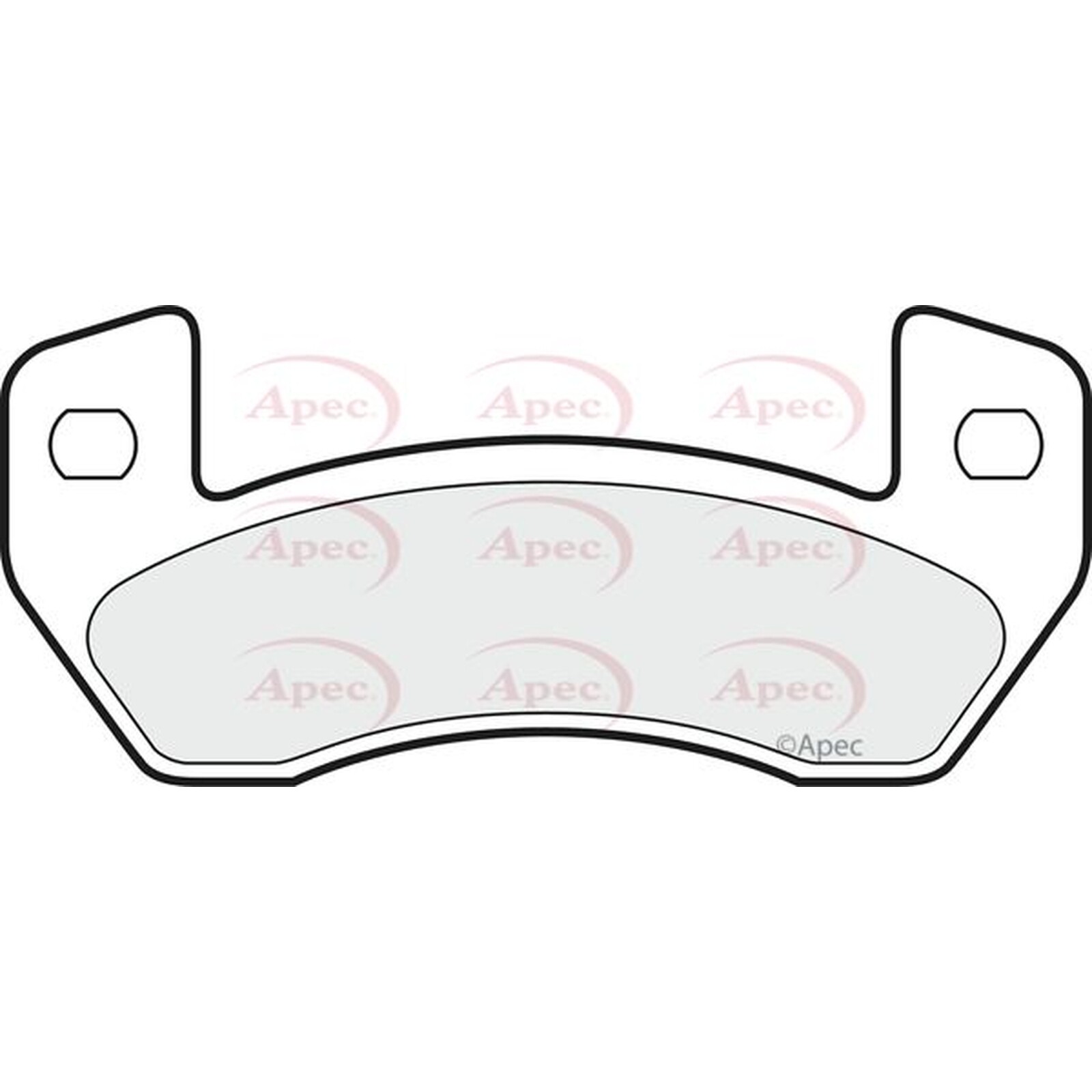 Apec Brake Pads PAD1497 - Engineered for Performance to Match OE Quality