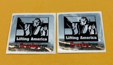 2 Vintage Crosby Hardhat Stickers Lifting Ame...