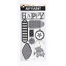 "HAPPY" Glittered Chipboard Pop-Up Stickers by DCWV