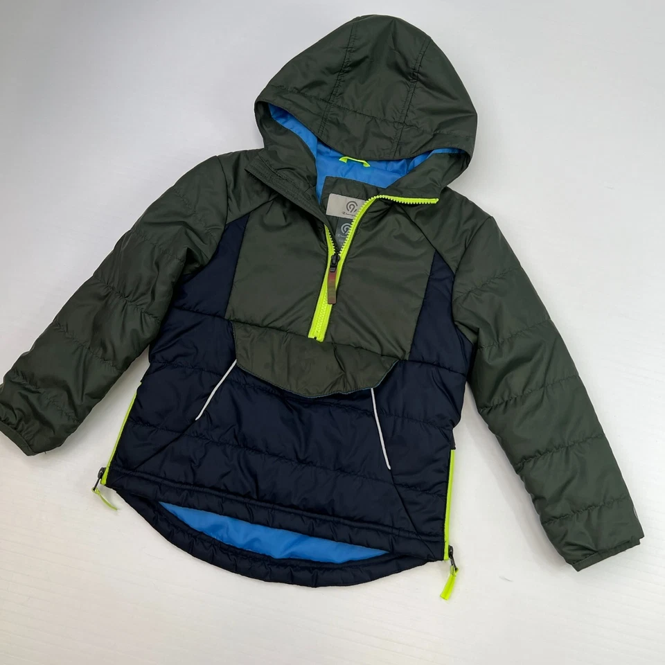 Champion Jacket Boy Extra Small Youth Puffer Hood Half Zip Winter C9 Core No - Image 2 of 4