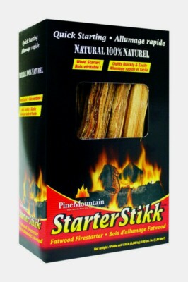 Pine Mountain STARTER STIKK 1.5 lb Wood Fire Starter 100% Natural Quick Starting