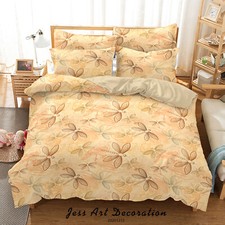 3D Dragonfly Pattern Brown Quilt Cover Set Duvet Cover Bedding Pillowcases