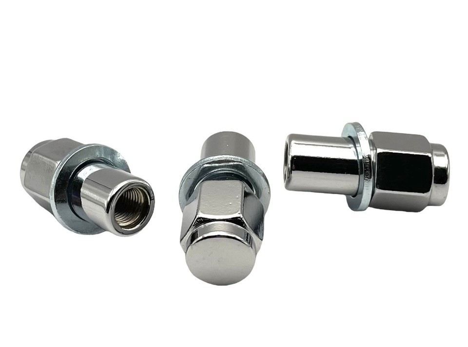 20 Lug Nuts 7/16-20 Chrome Flat Top Mag .75 Shank & Standard - Foto 9