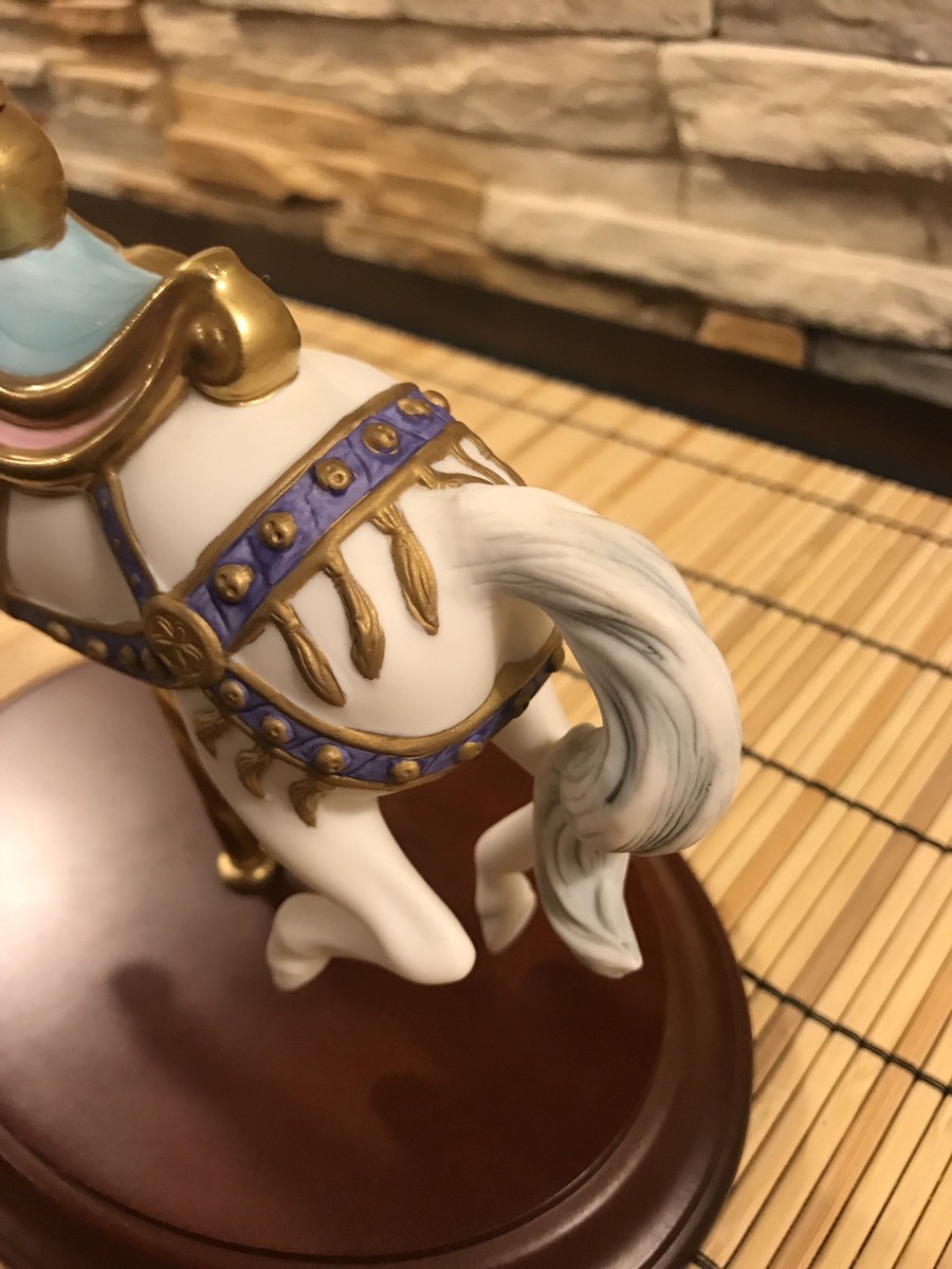 Franklin Mint Porcelain Carousel Horse Statue 