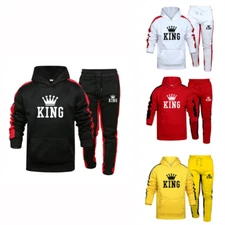 Men 2 Pieces Sets Tracksuit Outfits Autumn Winter Daily Casual Mens Sweatshirts 