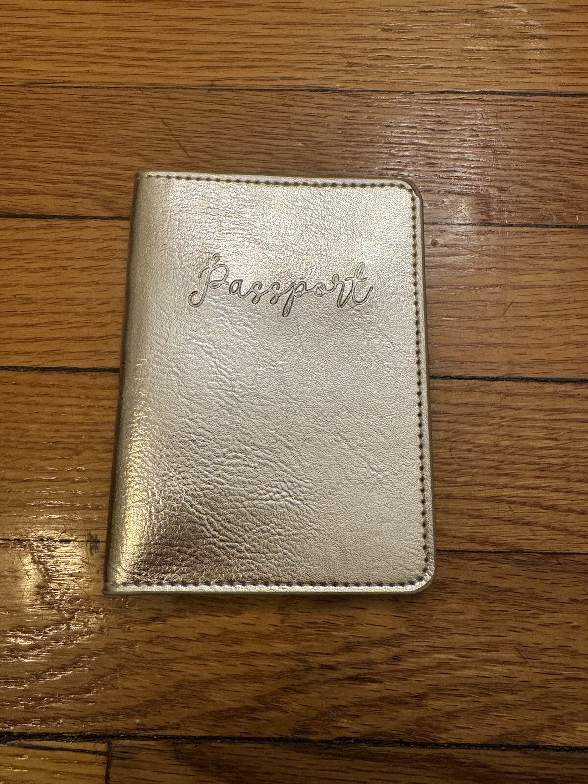 Gold passport holder Soft Velvet Material-image