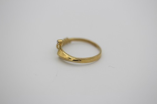 WUNDERSCHÖNER RING aus 333er GOLD mit BRILLANT ca. 0.02 ct VS / W (c051813) - Picture 2 of 5