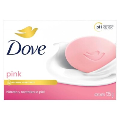 Dove Soap Bar Beauty Bar Single New Pink/Rosa 4.75 oz 135g