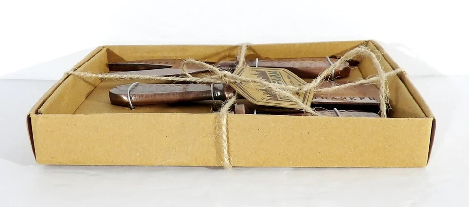 Juego de 3 piezas de queso Thirstystone Urban Farm martillado aluminio acabado cobre NUEVO Foto 2 de 4