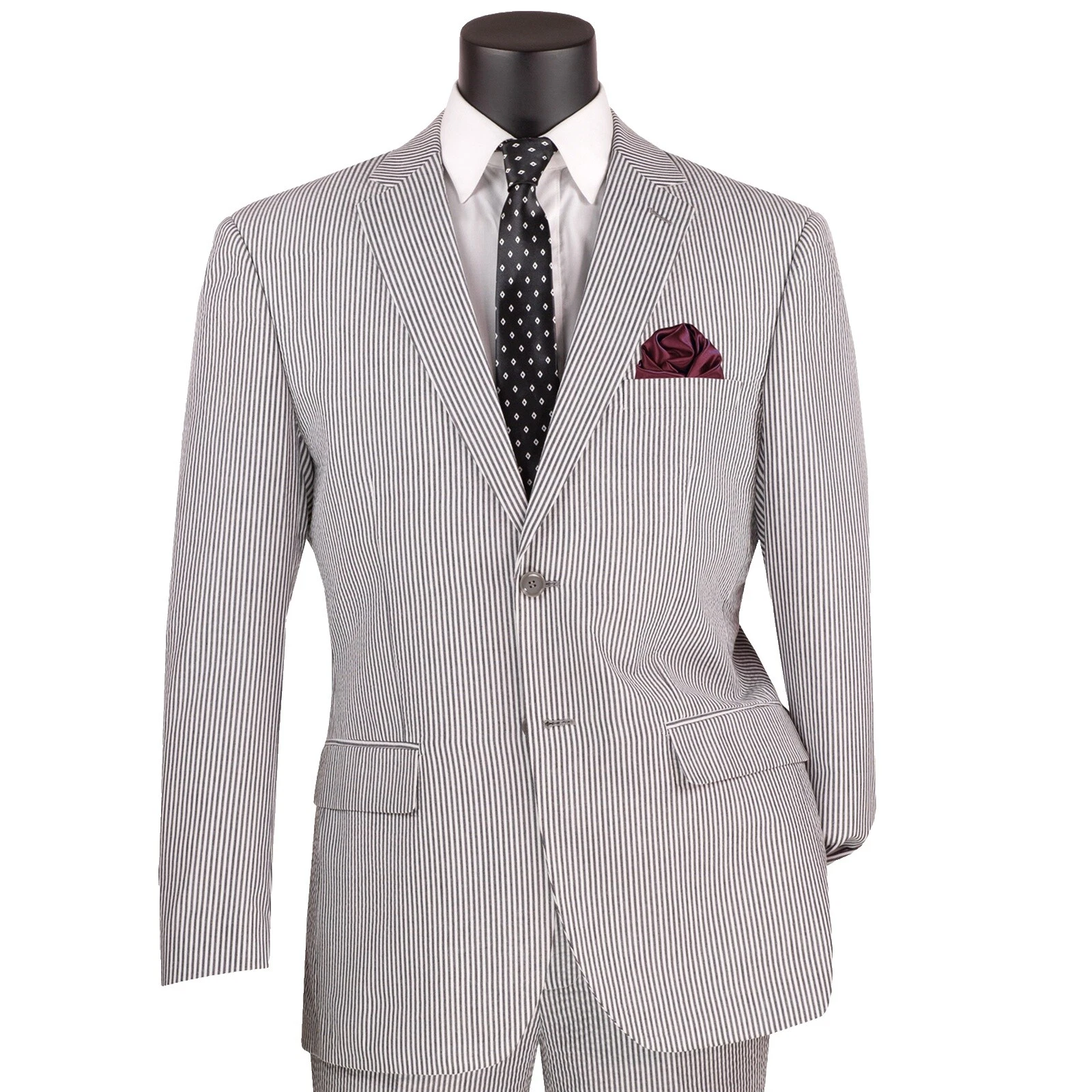 Cotton Wedding Striped Suits & Blazers for Men