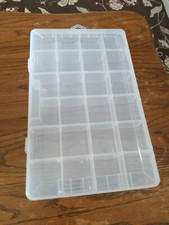 Storage Container Organizer Plastic 24 Compartment Box Craft Tools New Unused