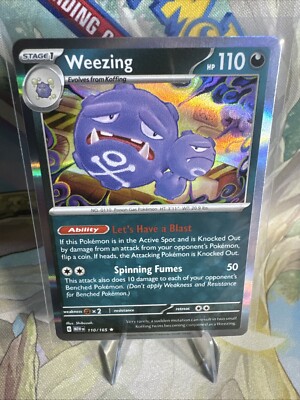 Weezing Holographic Rare 110/165 Pokmon TCG Scarlet & Violet 151 NM/M |  eBay