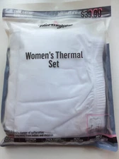 Thermajane Women's Long Johns Size Large Thermal Underwear Base Layer Set NEW