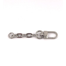 NEW Silver Tone Purse Strap Extender Lobster Clasp Swivel 3 inch