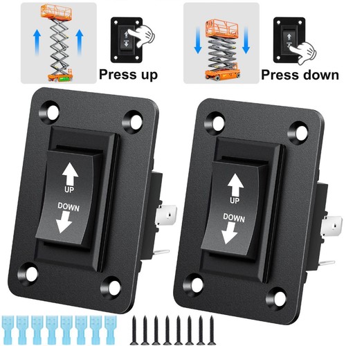 30A DPDT Momentary Reverse Switch, Up Down Polarity Reversing Switch ...