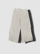  275 Theory Women's Ivory Wide-Leg Ankle Pants Size S