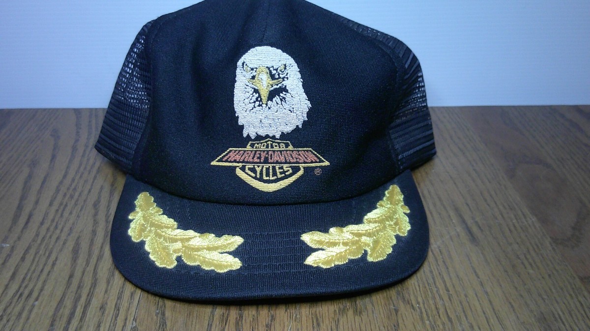 vintage Harley Davidson w/ scrambled eggs mesh back snap back