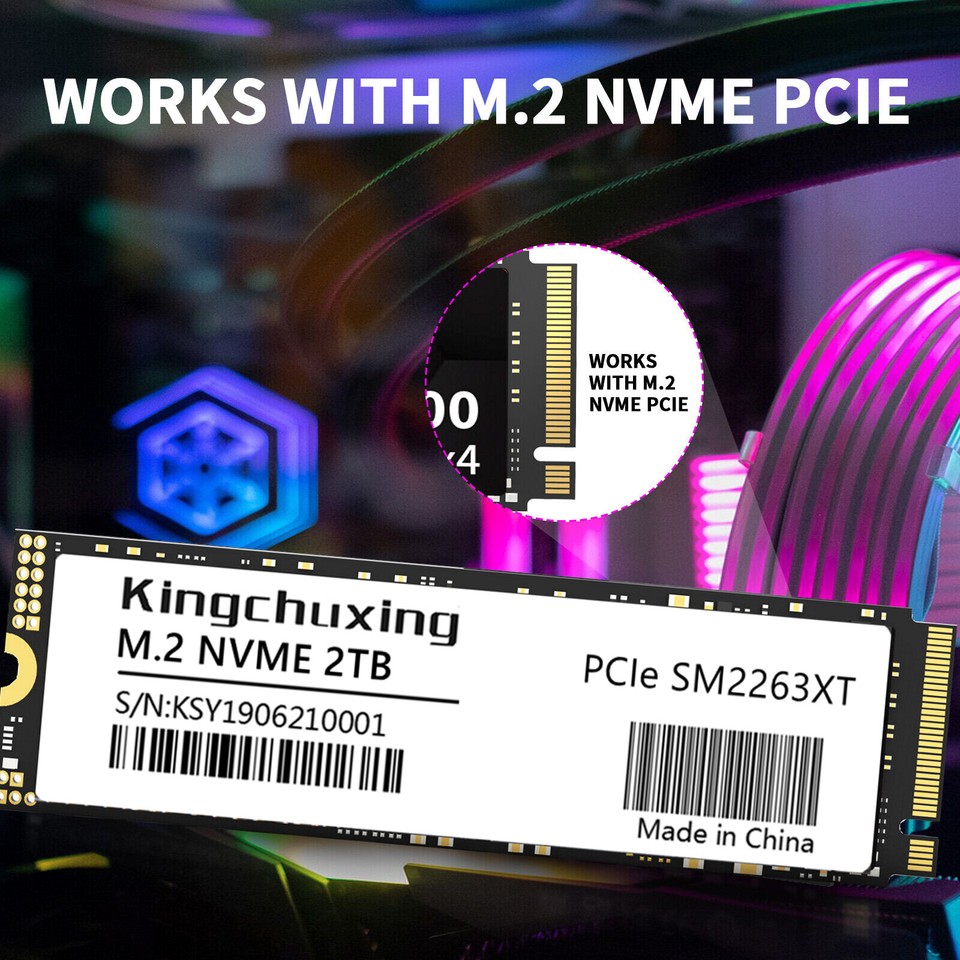 Kingchuxing M.2 2280 NVMe PCIe 3.0 SSD 128 GB 256 GB 512 GB 1 TB - Foto 3