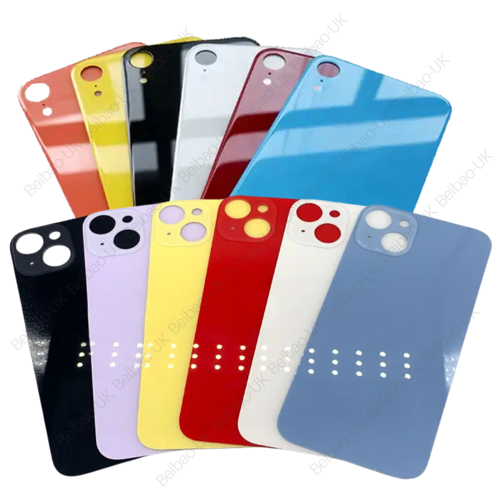 Back Glass Replacement Cover For iPhone 15 14 13 12 11 Pro Max XR X Lot Big Hole