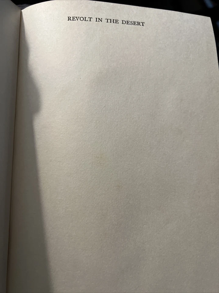 Revolt In The Desert T.E. Lawrence 1927 First Printing D6 Foto 4 de 4