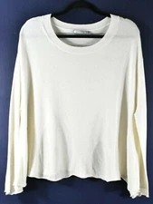 NEW inCashmere Silk Cashmere Sweater in Ivory - Size L #S2288