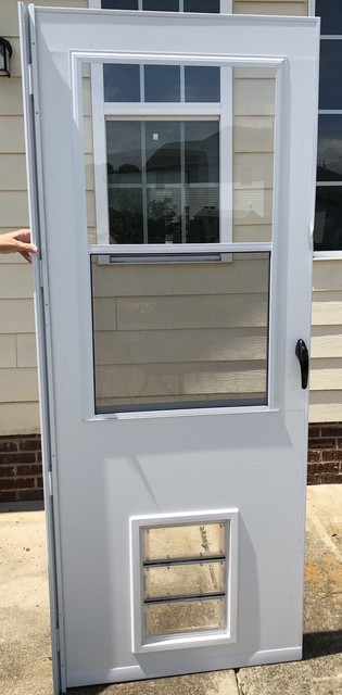 emco storm door with pet door