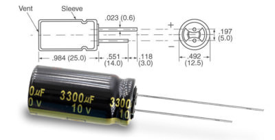 4pcs Panasonic FC 2200uf 10v 105C Radiale Elettrolitico - Foto 9