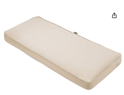 Montlake Patio Furniture Cushion, 54''W x 18''D x 3''Thick, Antique Beige NEW