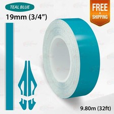 AQUA BLUE 19mm 3/4" PIN STRIPE Car SUV Model Streamline TAPE Decal Vinyl Sticker