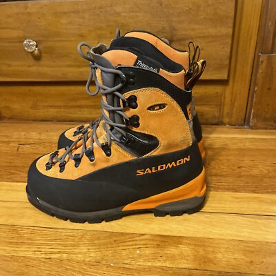 SALOMON Leather Climbing Mountaineering Hiking Sport Insulated