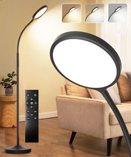 Dimmable Floor Lamp Super Bright LED 3000K-6500K Adjustable Gooseneck - Remote