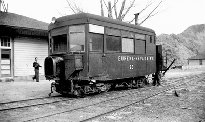 #ad Eureka Nevada Railway No. 23 3ft Gauge Railmotor 1938 5 x 7 Photo $5.99