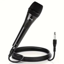 Dynamic Vocal Karaoke Microphone Handheld Wired Microphone with ON/Off Switch