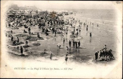 10 alte Ak Ostende Westflandern Belgien, diverse Ansichten - 34633