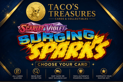 Pokemon Scarlet & Violet Surging Sparks - Holos, Reverse Holos, EXs - You Pick