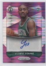 2014-15 Panini Prizm Auto Purple Pulsar Prizm 28/49 James Young #89 Auto o6n