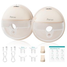 Paruu Hands Free Breast Pump P16, Wearable Electirc Portable Nude