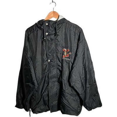 Disney Tigger Jacke Herren Gr. L schwarz bestickt durchgehender Reißverschluss leicht