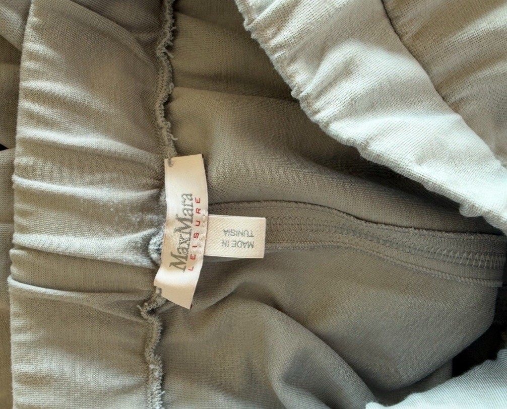 Max Mara Maxmara Leisure Light Blue Straight Leg Leggings Pants Women’s Small M View 4