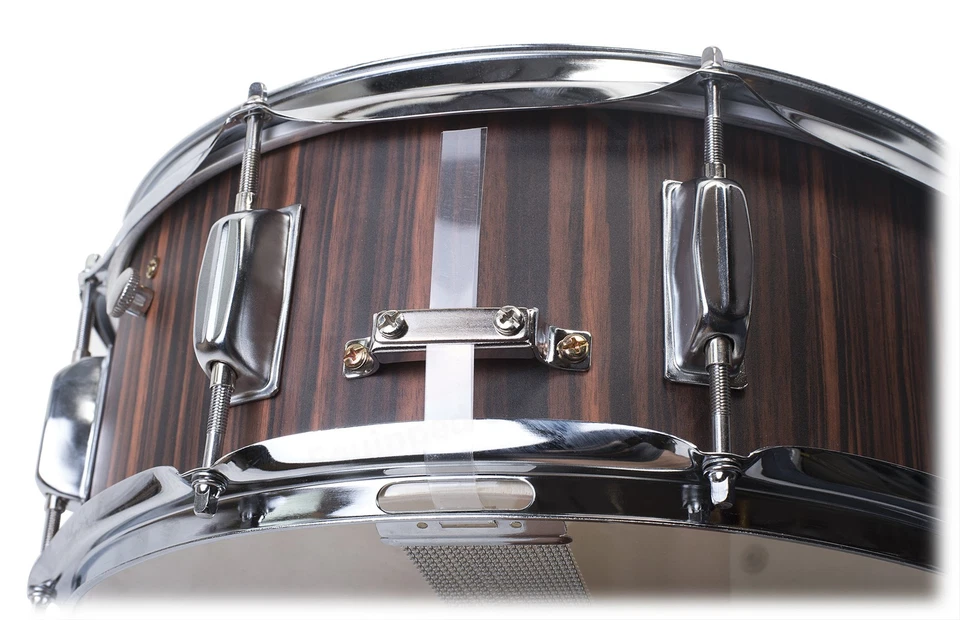 Wood Snare Drum Set by GRIFFIN with Snare Stand, 4x Maple Drum Sticks, Drum Key - Image 4 of 4