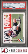 1993 UPPER DECK WORLD CUP SOCCER ENGLISH/GERMAN #85 TONY MEOLA RC POP 1 PSA 10