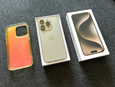 Apple iPhone 15 Pro 128GB Grau iOS mit OVP + Hülle, Display defekt