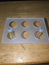 NEW-Ailelan Clear 6.75" Long x 4.75" Wd x 4" Hi Acrylic 6  Ice Cream Cone Holder