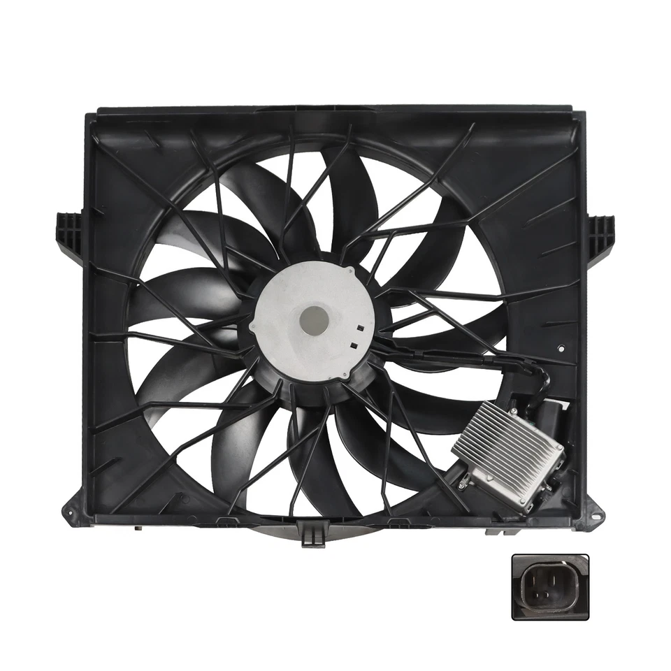 Conjunto de ventilador de refrigeración del radiador del motor para Mercedes-Benz GL ML 2007-2012 75924 Foto 3 de 4