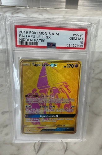 2019 Pokemon Tapu Lele GX SV94/SV94 PSA 10 Hidden Fates: Shiny Vault Holo Gem