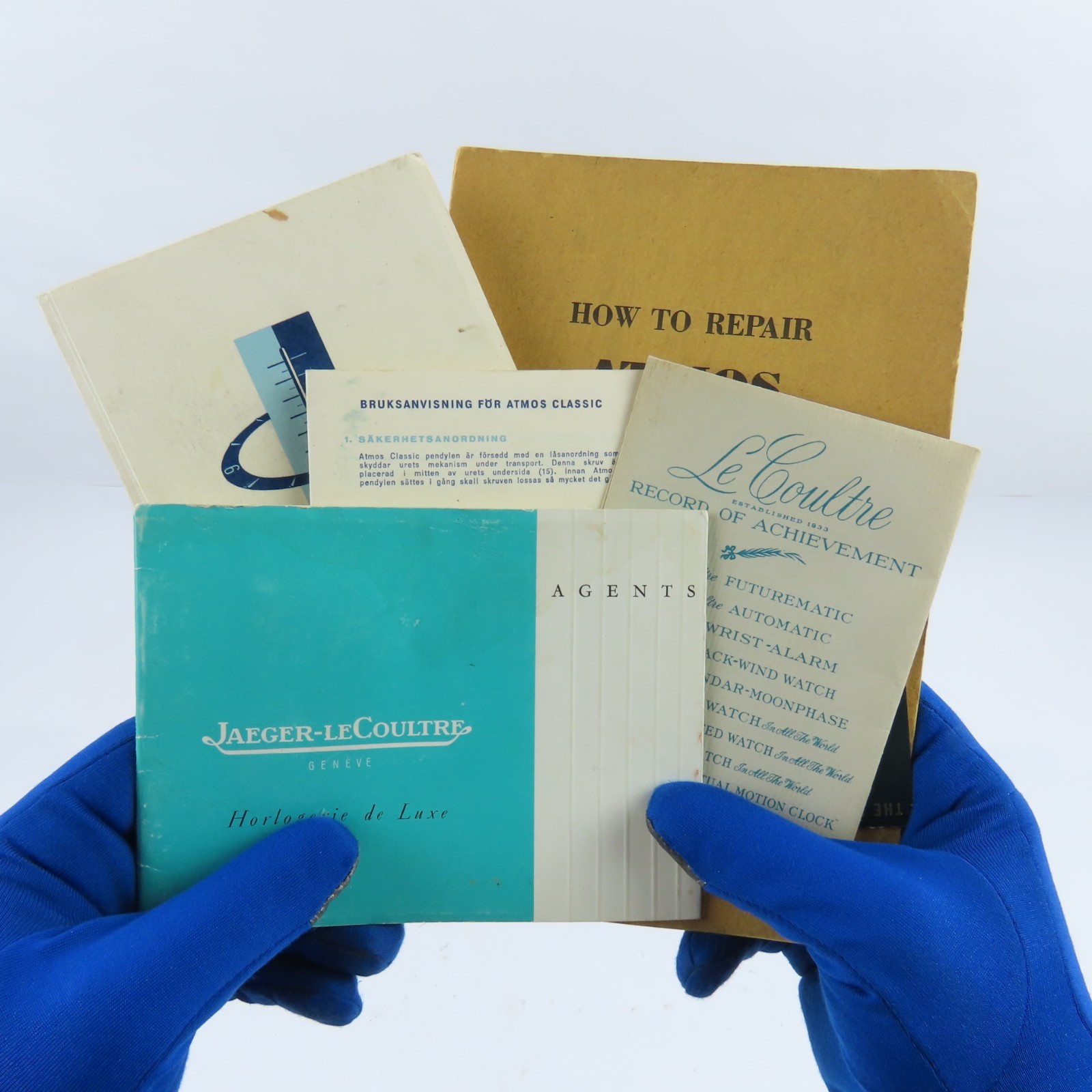 Selection of Jaeger-LeCoultre Brochures & Manuals | How To Repair Atmos